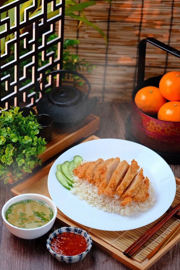 ข้าวมันไก่ทอด