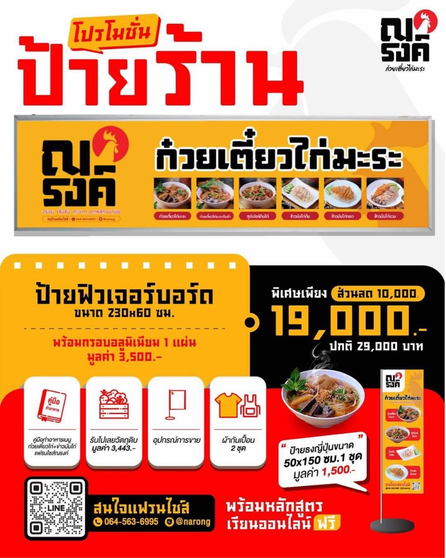 แพ็กเกจป้ายร้าน